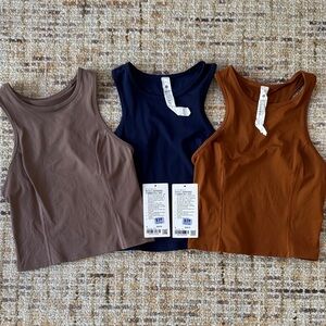 Set of 3 Nulux Racerback Cropped Run Tank